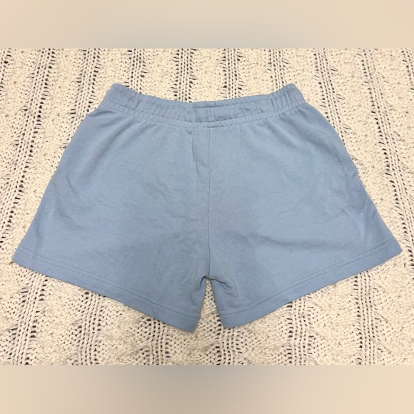 Nike Women's Light Blue Mid Rise Athletic Shorts - Picture 3 of 3